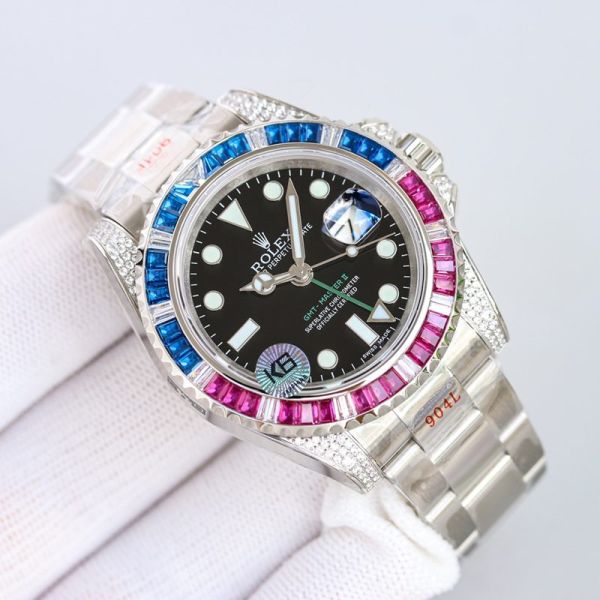 ROLEX GMT  904L Steel 40MM High Quality Watch